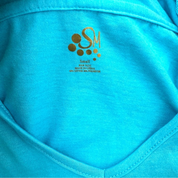 NWT Beautiful Blue Pullover Lightweight Long Sleeve Hoodie Small - Picture 5 of 6